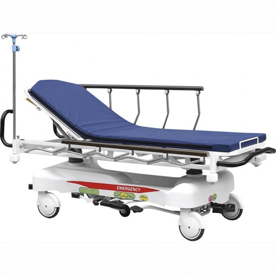 SKB041-3 STEEL HYDRAULIC HOSPITAL PATIENT TROLLEY