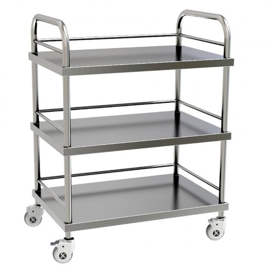 SKH004 INSTRUEMENT TROLLEY STAINLESS