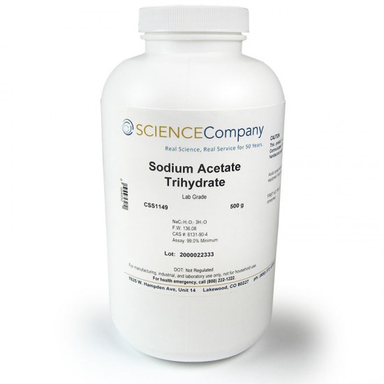 Sodium acetate trihydrate 500 Gm