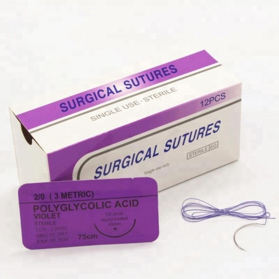 Suture Polyglycolic Acid Violet